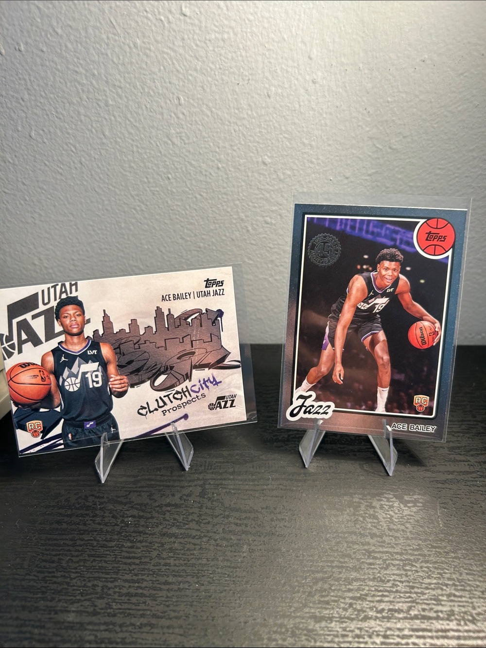 Topps Utah Jazz Ace Bailey Rookie Cards - Black, White, Purple